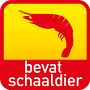 Allergeen logo 'bevat schaaldier' rood met geel - Nestlé Professional
