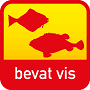 Allergeen logo 'bevat vis' rood met geel- Nestlé Professional