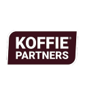 Logo koffie partners, in een bruin vlak - Nestlé Professional