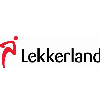 Logo lekkerland, zwarte letters op een witte achtergrond met een rode pijl - Nestlé Professional