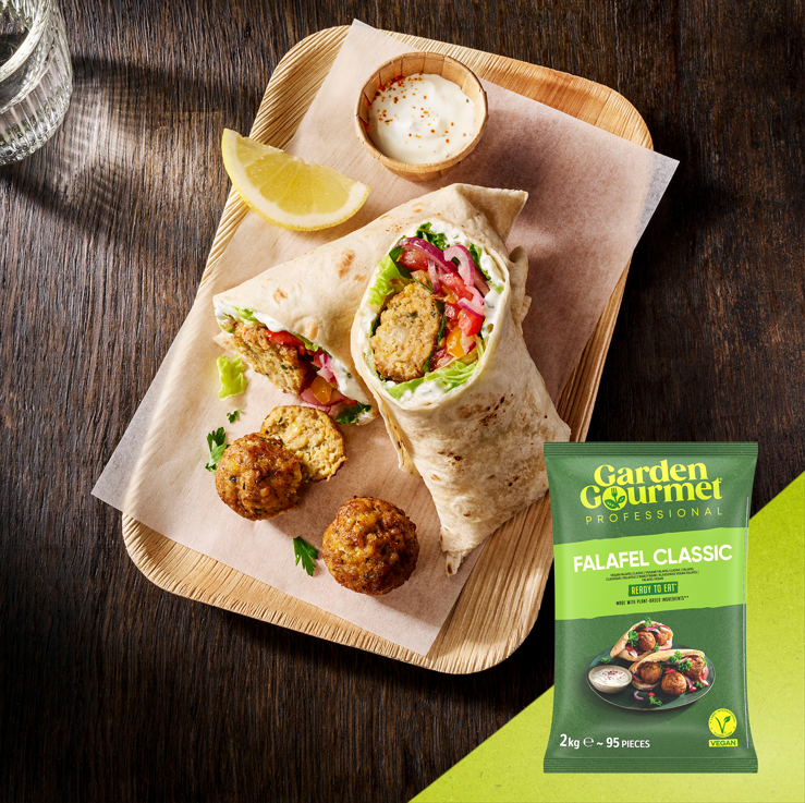 classic falafel wrap