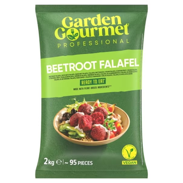Binnenkort Verkrijgbaar Beetroot Falafel Garden Gourmet 3X2Kg