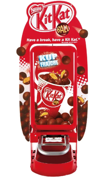 kitkat balls machine front 