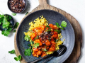 Een bord couscous