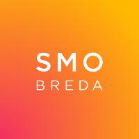 Logo smo breda, witte letters op oranje/rood vlak - Nestlé Professional