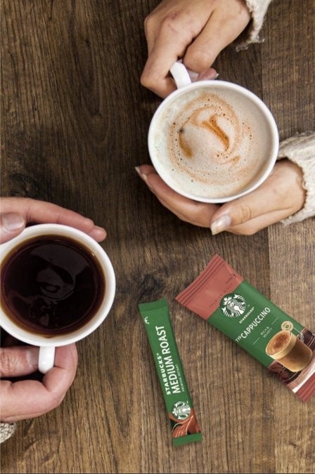 starbucks sachets en bekers